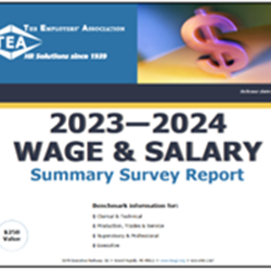2023 -24 TEA Wage &amp; Salary SUMMARY Report